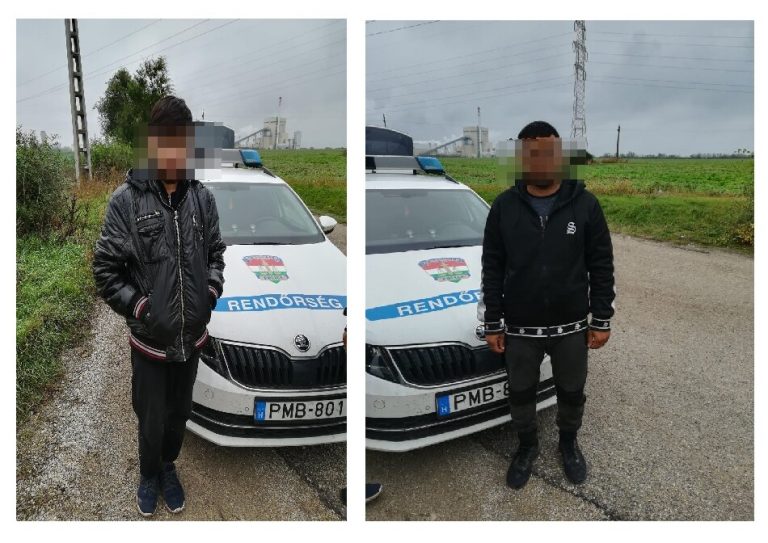 Illegális migránsok Kisapostag külterületén