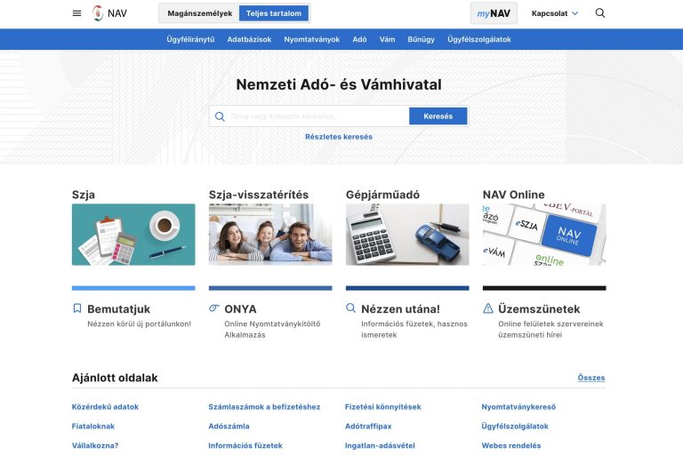 Már egy hónapja elérhető az szja-bevallási tervezet