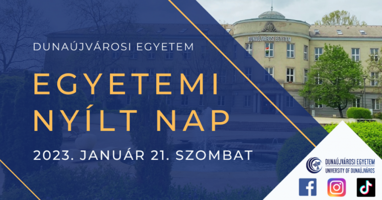 Nyílt napot tart a Dunaújvárosi Egyetem! Te se maradj le!