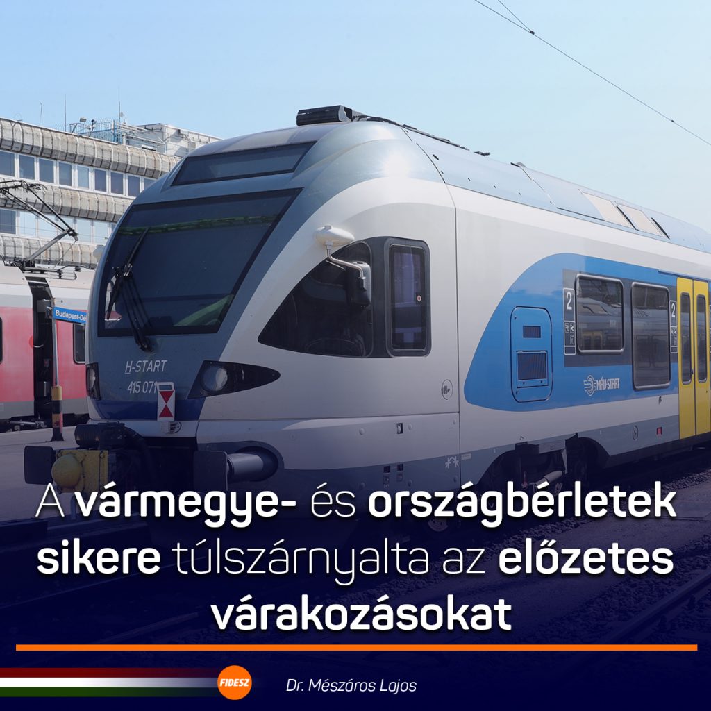 10 bérletből 9 már ország- vagy vármegyebérlet
