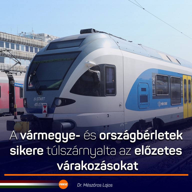 10 bérletből 9 már ország- vagy vármegyebérlet
