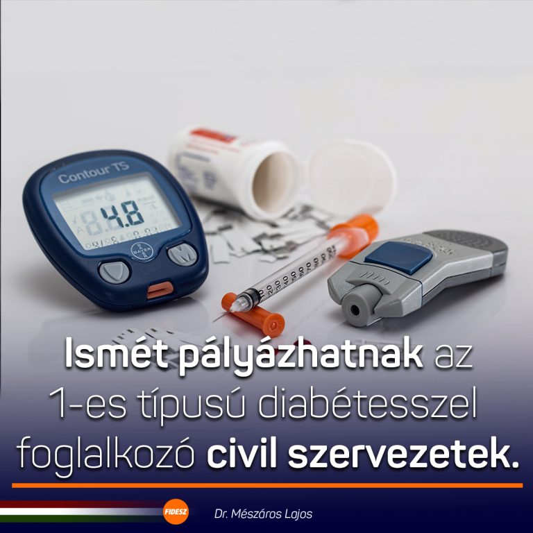 Pályázati lehetőség a diabétesszel foglalkozó civil szervezetek számára