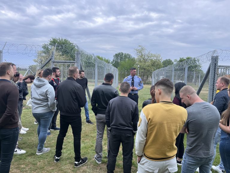 A közszolgálati egyetemről érkeztek látogatók a bv-be