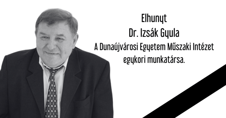 Elhunyt dr. Izsák Gyula