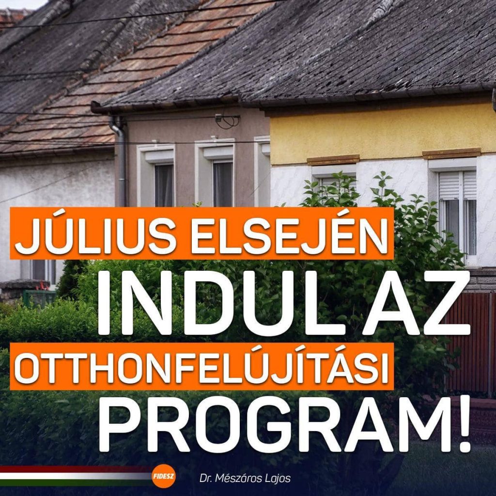 Otthonfelújítási Programra lehet pályázni