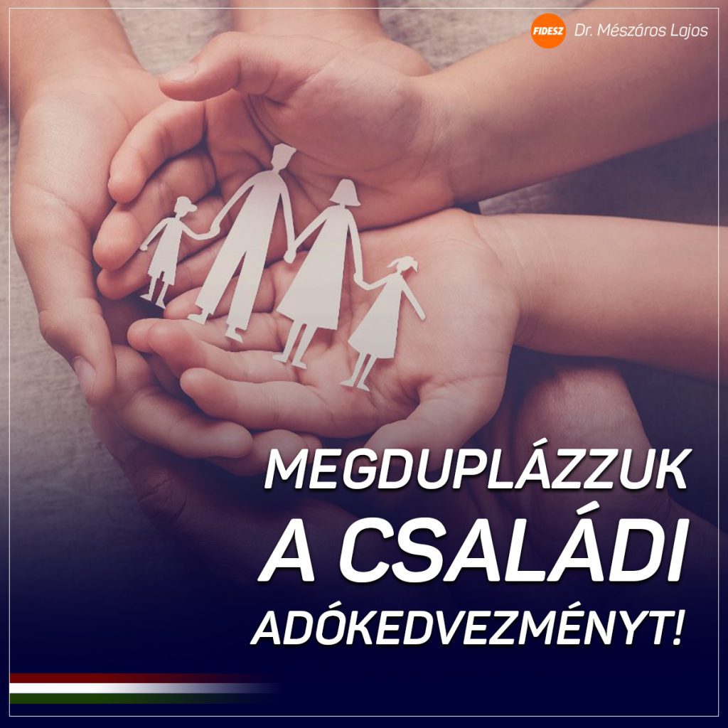 Januártól emelkedik a családi adókedvezmény