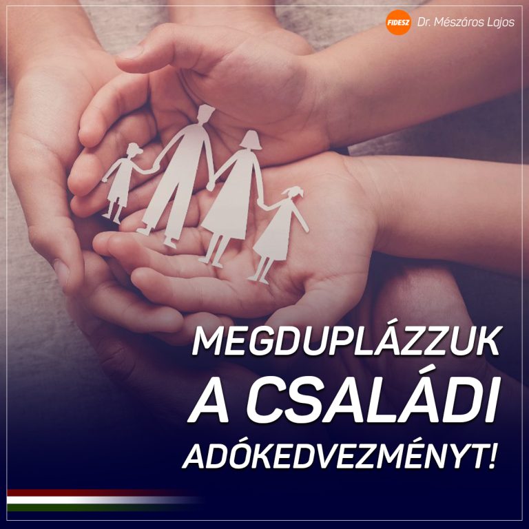 Januártól emelkedik a családi adókedvezmény