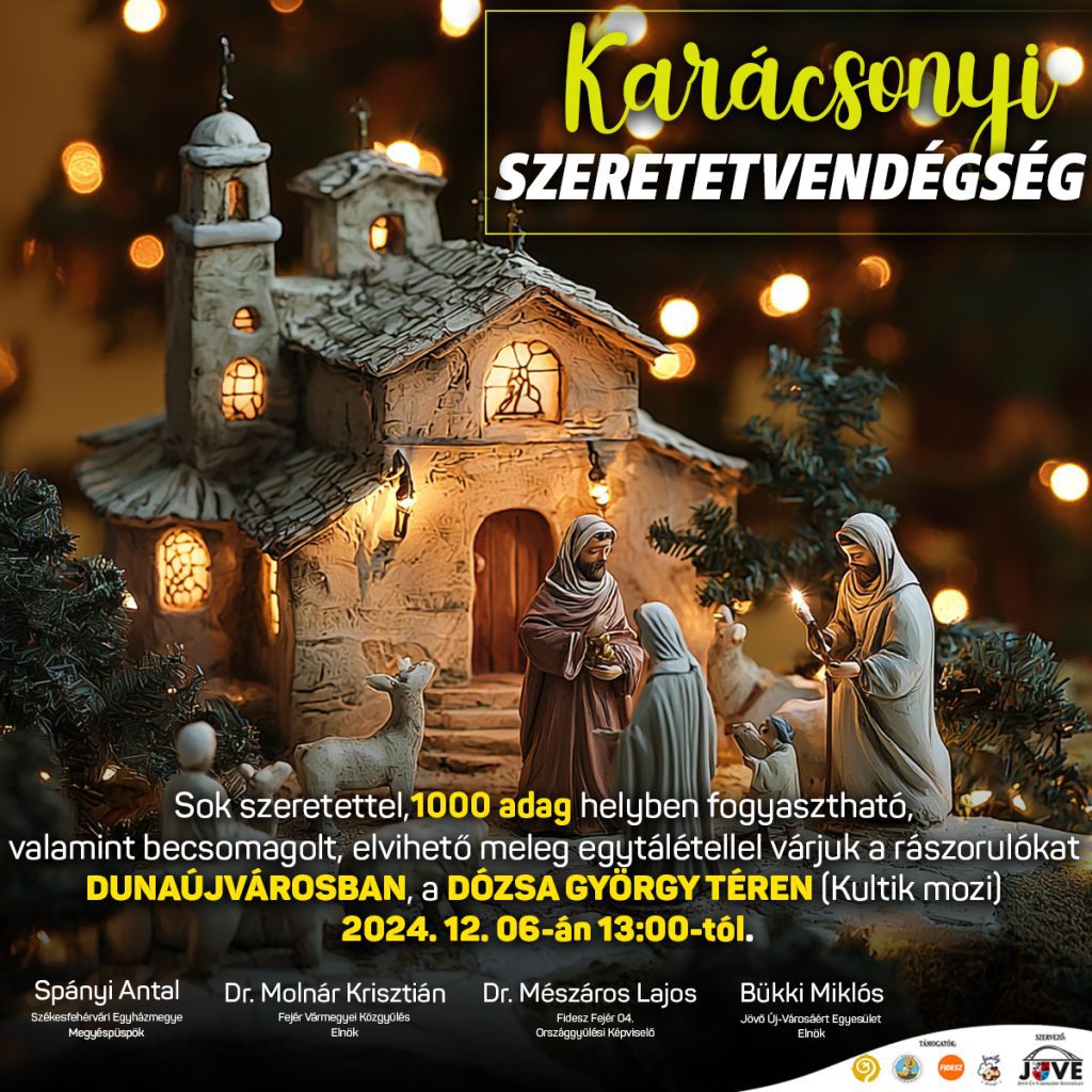 Idén is Karácsonyi Szeretetvendégségre várják a rászorulókat