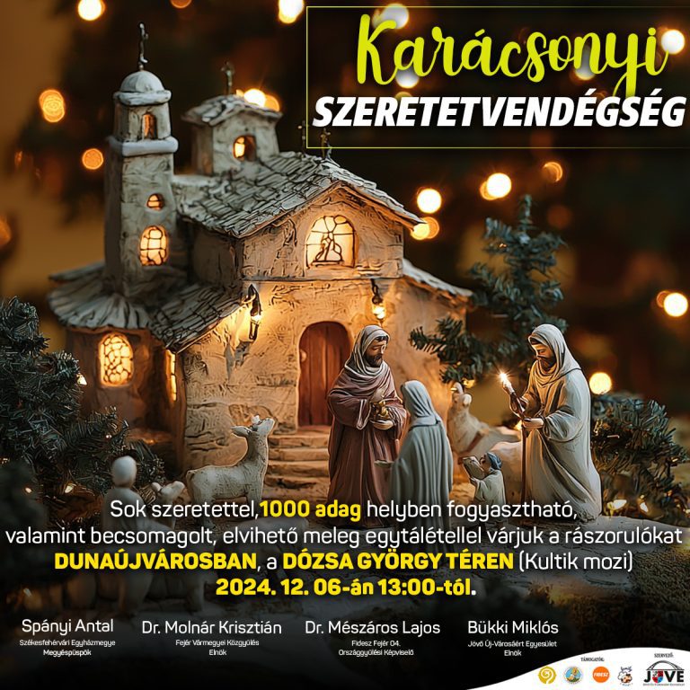 Idén is Karácsonyi Szeretetvendégségre várják a rászorulókat
