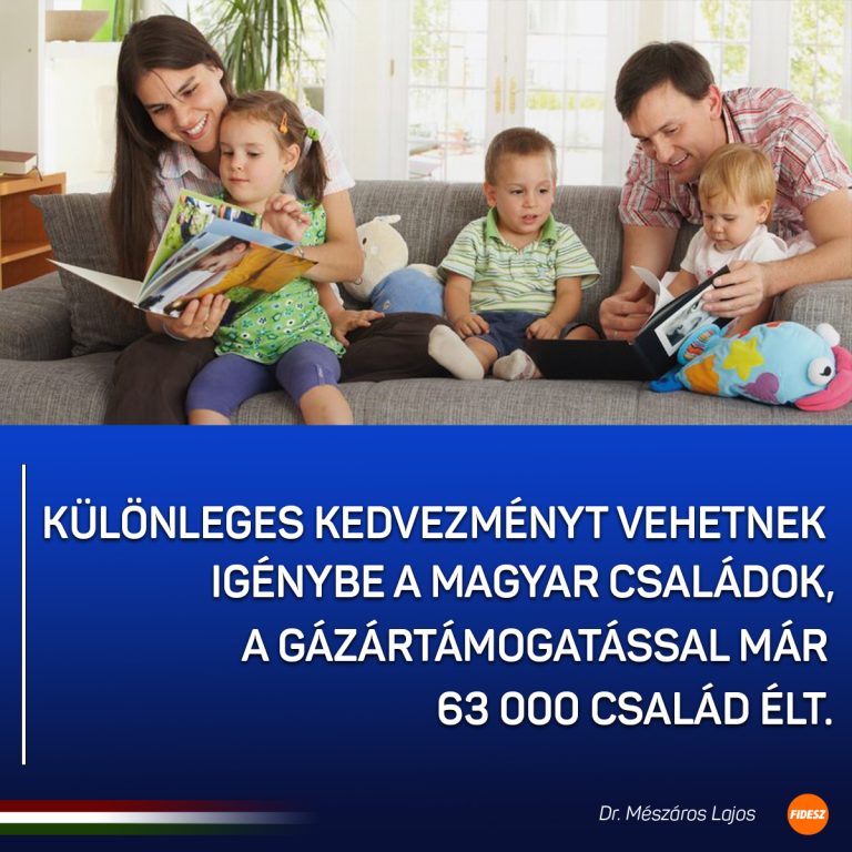 Különleges kedvezmény a többgyermekes családoknak