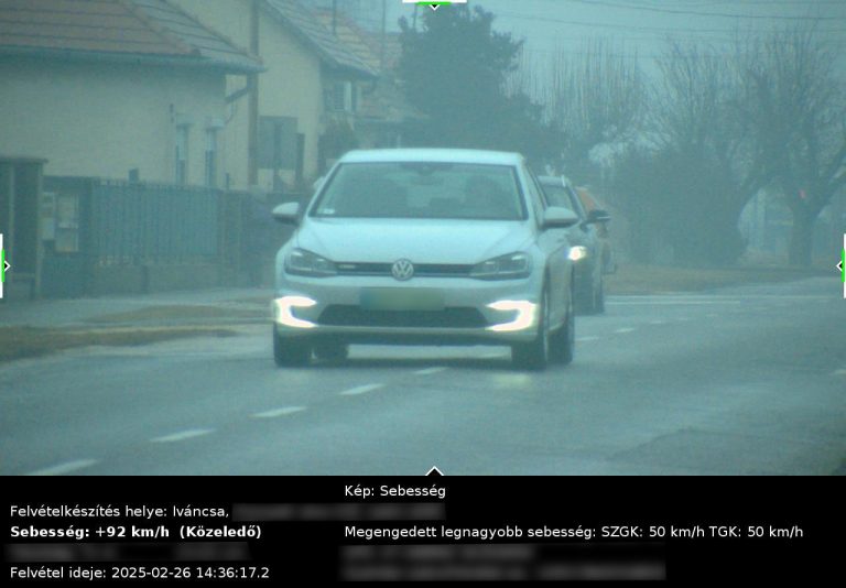Két órán belül négyszer is beleszaladt a traffipaxba – mennyi lett a vége?