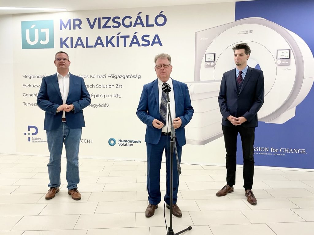Az MRI-készülék már megvan, a kivitelező ma kezdi a fogadóhelyiség átalakítását