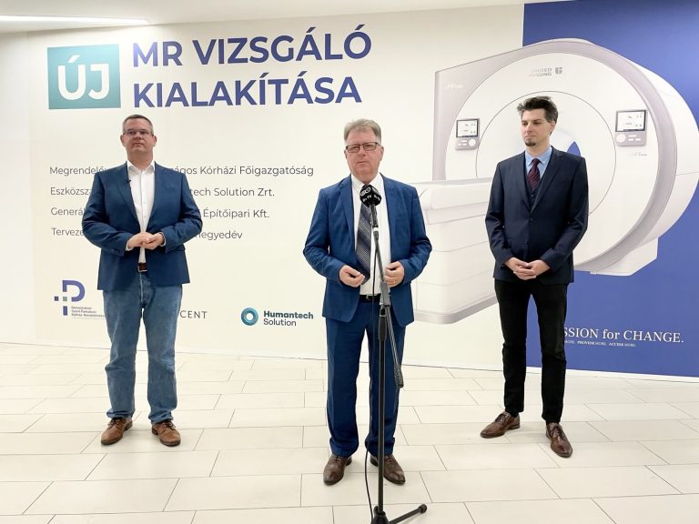 Az MRI-készülék már megvan, a kivitelező ma kezdi a fogadóhelyiség átalakítását