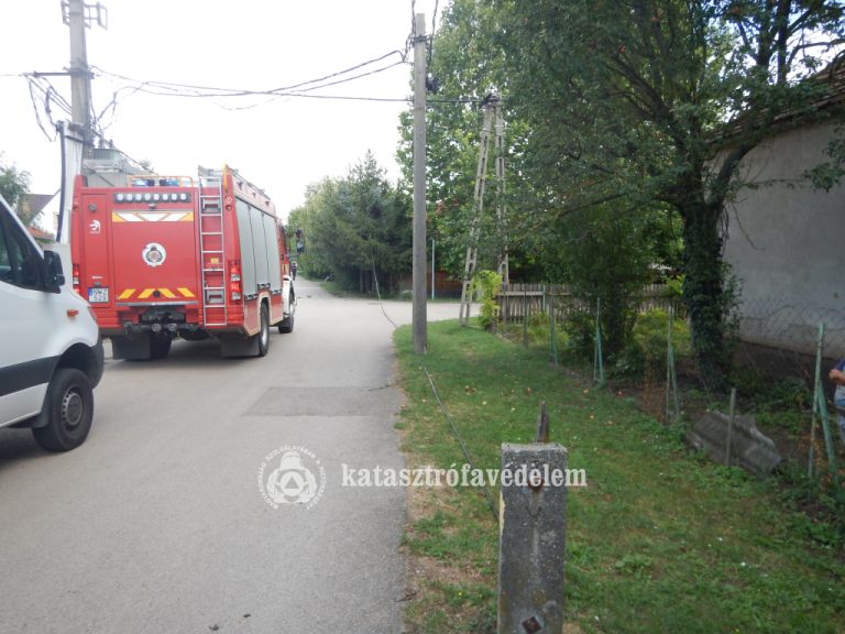 Villanyoszlopokat, távközlési vezetékeket is kidöntött egy teherautó Rácalmáson