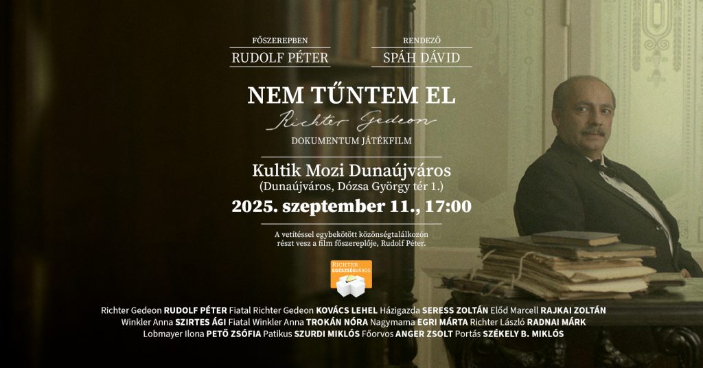 Rudolf Péterrel és ingyenes mozival hangolódhatunk a Richter Egészségvárosra