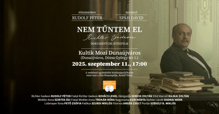 Rudolf Péterrel és ingyenes mozival hangolódhatunk a Richter Egészségvárosra