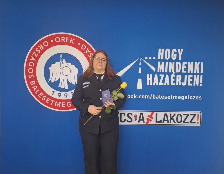 „Az év iskolarendőre” elismerésben részesült Kőhalmi Ildikó!