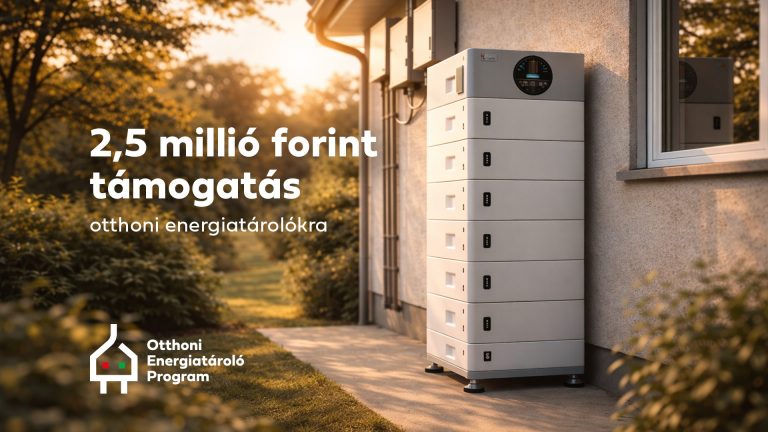 Energiatárolók építésére lehet 2,5 millió támogatást igényelni