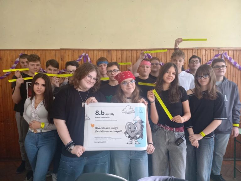 Az ország egyik legjószívűbb osztálya a Petőfi iskolában van!