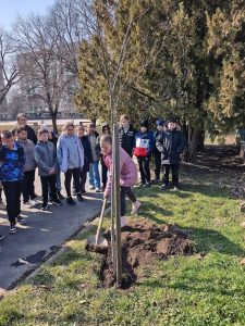 Petőfi Sándor emlékére fát ültettek a petőfisek
