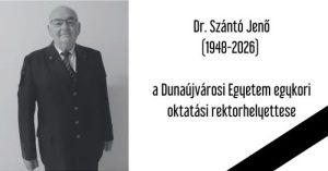 Elhunyt Dr. Szántó Jenő a Dunaújvárosi Egyetem egyik leghosszabb ideig szolgáló, ikonikus oktatója